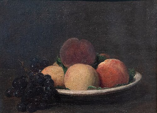 Pêches et raisins noirs, 1890, Henri Fantin-Latour
