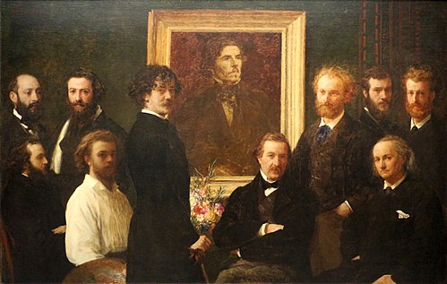 Hommage à Delacroix, 1864, Henri Fantin-Latour