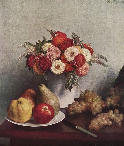 Fleurs et fruits, 1865, Henri Fantin-Latour
