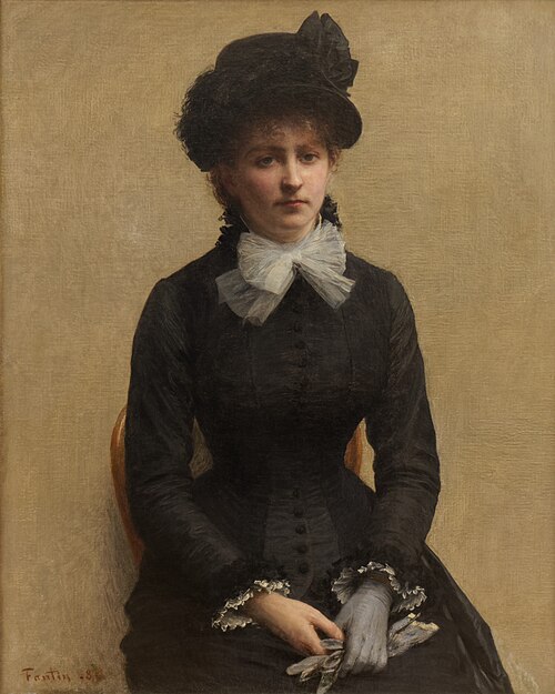 Portrait de Louise Riesener, 1880, Henri Fantin-Latour