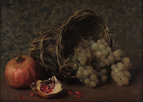 Grapes and Pomegranates, 1875, Henri Fantin-Latour