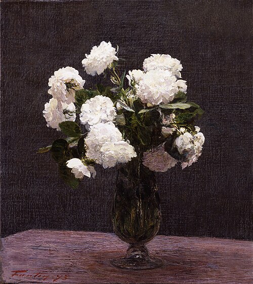 White Roses, 1875, Henri Fantin-Latour
