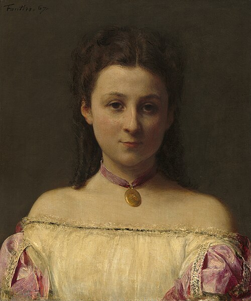 Mademoiselle de Fitz-James, 1867, Henri Fantin-Latour