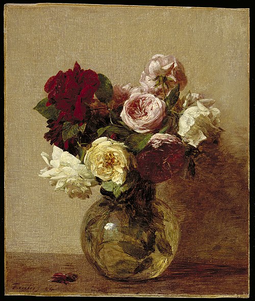 Roses, 1884, Henri Fantin-Latour