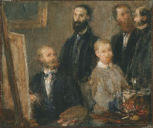 Manet in his Studio, 1870, Henri Fantin-Latour