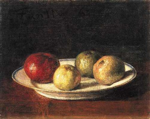A Plate of Apples, 1861, Henri Fantin-Latour