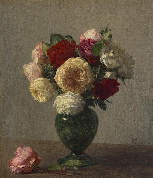 Roses, 1888, Henri Fantin-Latour