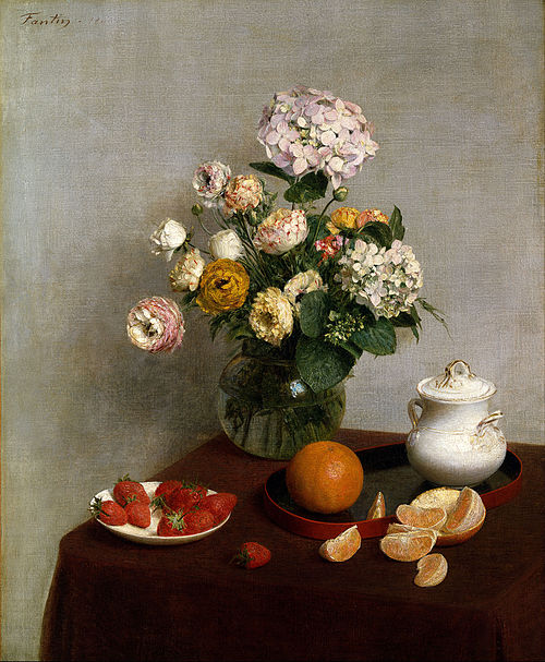 Flowers and Fruit, 1866, Henri Fantin-Latour