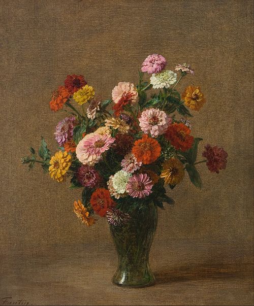 Zinnias, 1897, Henri Fantin-Latour