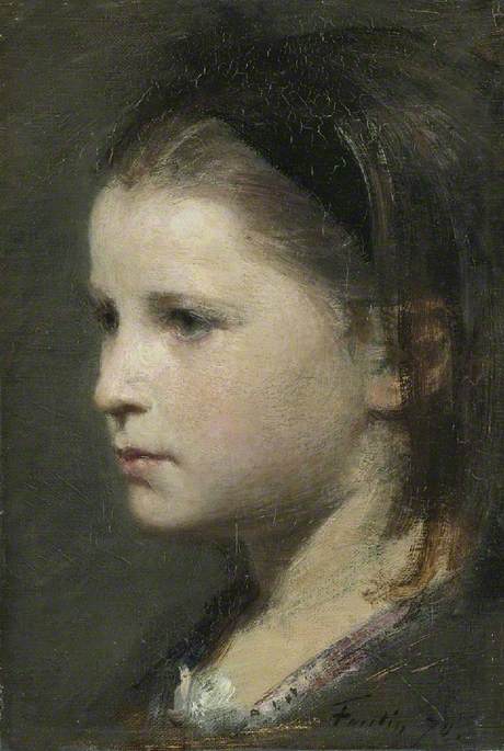 Head of a young girl, 1870, Henri Fantin-Latour