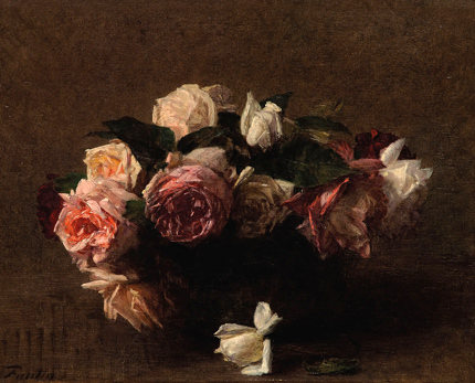 Fleurs roses (Rosario), , Henri Fantin-Latour