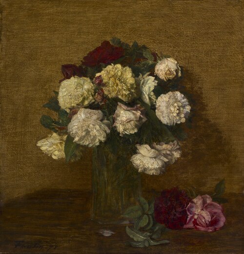 Roses in a Vase, 1878, Henri Fantin-Latour