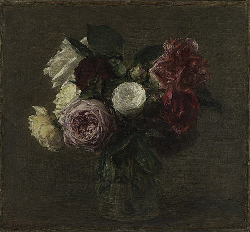 Roses in a Vase, 1885, Henri Fantin-Latour