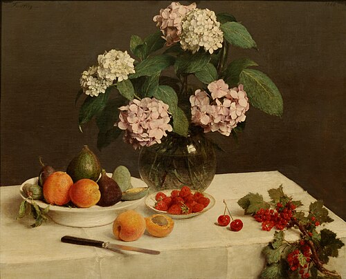 La table garnie, 1866, Henri Fantin-Latour
