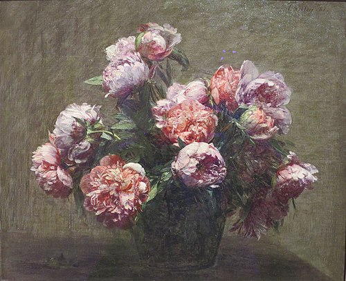 Vase of Peonies, 1881, Henri Fantin-Latour