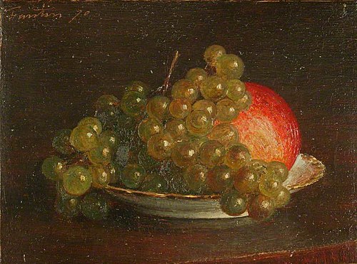 Grapes and an Apple, 1870, Henri Fantin-Latour