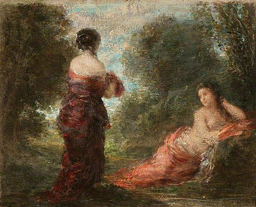 A Woodland Glade, , Henri Fantin-Latour