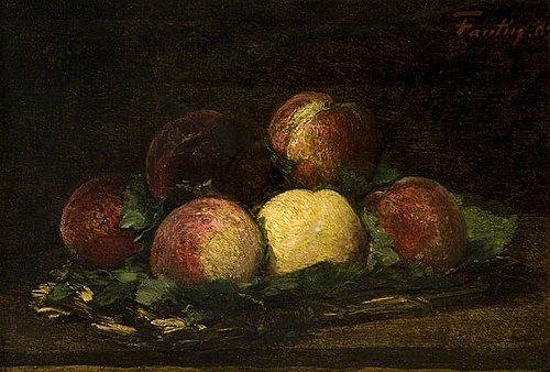 Basket of Peaches, 1884, Henri Fantin-Latour