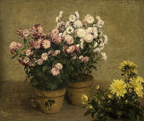 Chrysanthemums, 1874, Henri Fantin-Latour