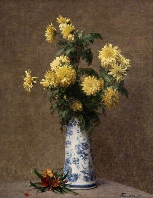 Yellow Chrysanthemums, 1879, Henri Fantin-Latour