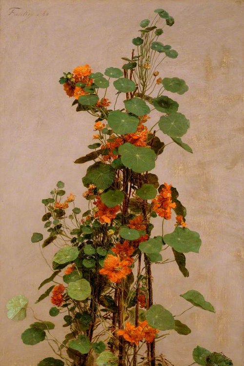 Nasturtiums, 1880, Henri Fantin-Latour