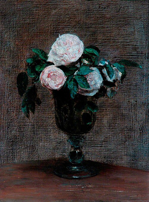 Study of Roses, 1872, Henri Fantin-Latour