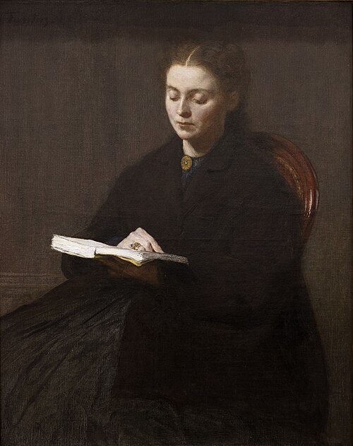 La lecture, 1863, Henri Fantin-Latour