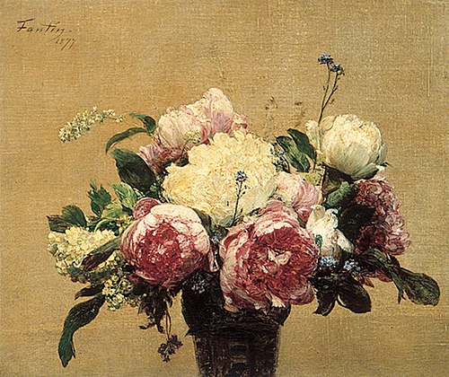 Peonies, 1877, Henri Fantin-Latour