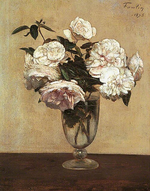Pink Roses, 1875, Henri Fantin-Latour
