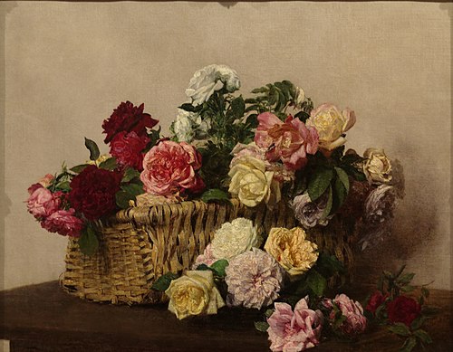 Panier de roses, 1885, Henri Fantin-Latour