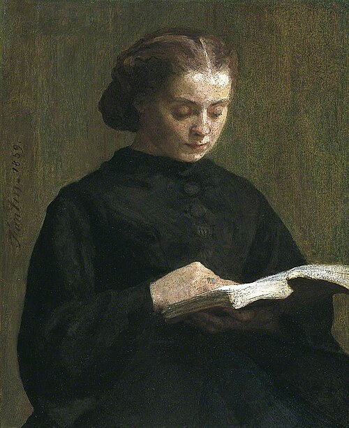 Portrait of Mademoiselle Marie Fantin-Latour, 1859, Henri Fantin-Latour