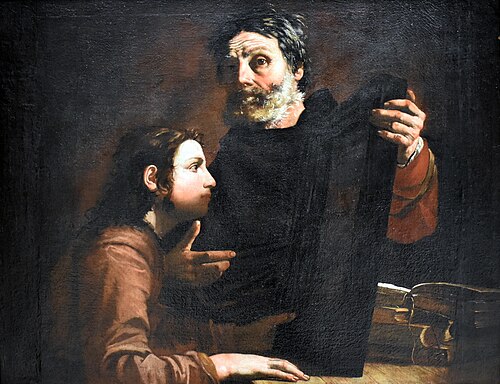 Un maître et son élève, 1637, Giovanni Do
