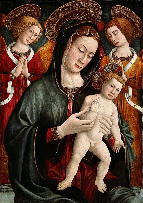 Madonna and Child with Angels, 1460, Giovanni Francesco da Rimini