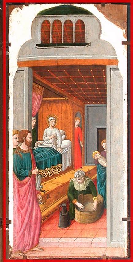 La Naissance de la Vierge, 1450, Giovanni Francesco da Rimini