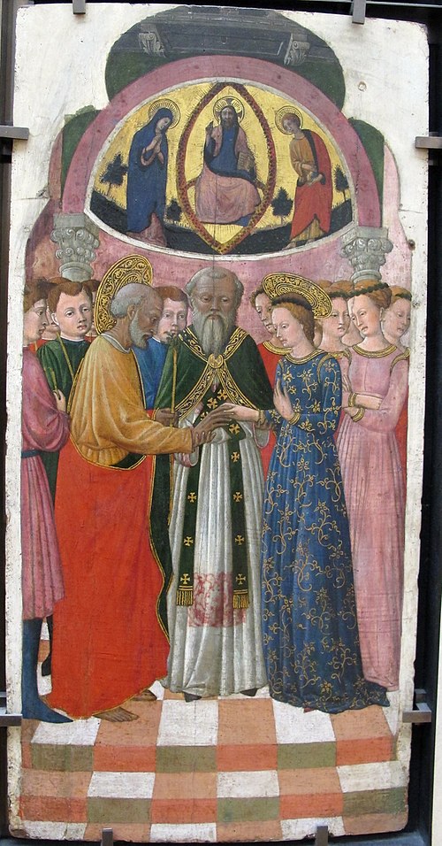 Le Mariage de la Vierge, 1450, Giovanni Francesco da Rimini