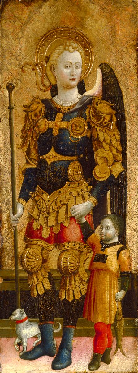 L'arcangelo Raffaele e Tobiolo, 1466, Giovanni Mazone