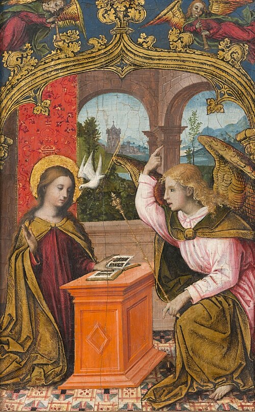 De Annunciatie, 1524, Giovanni Mazone