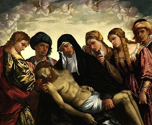 Lamentation over The Dead Christ, 1600, Giovanni da Asola