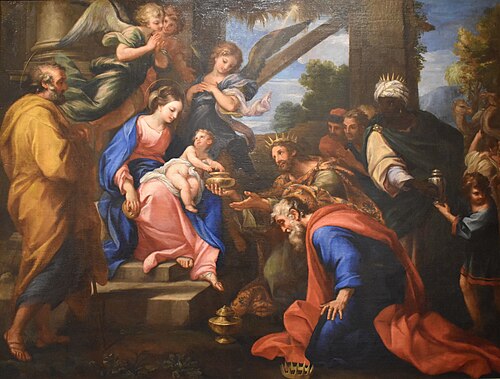L'Adoration des Mages, 1700, Giuseppe Bartolomeo Chiari