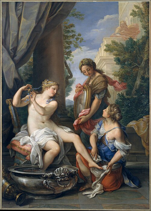 Bethsabée au bain, 1700, Giuseppe Bartolomeo Chiari