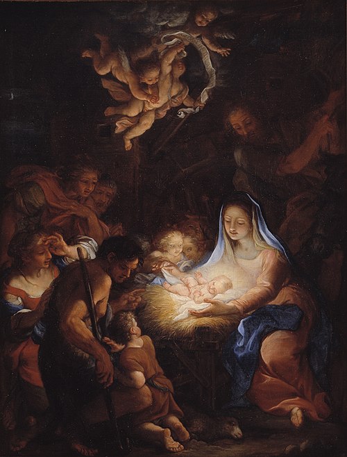 The Adoration of the Shepherds, 1720, Giuseppe Bartolomeo Chiari
