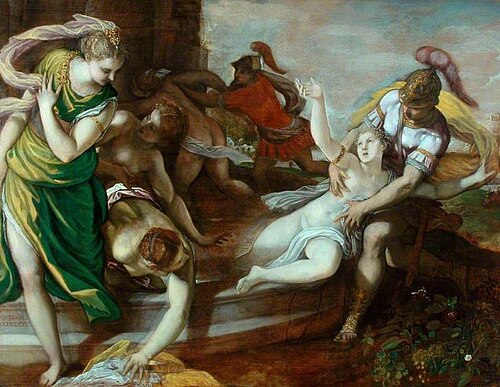 The Rape of the Sabine Women, 1550, Giuseppe Porta