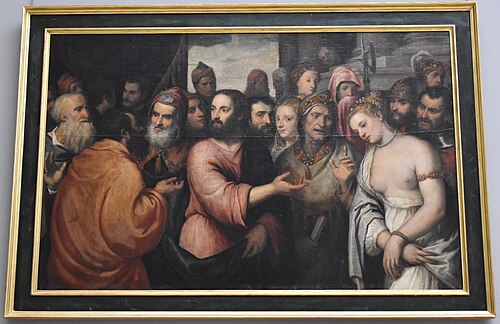 Le Christ et la femme adultère, 1600, Giuseppe Porta