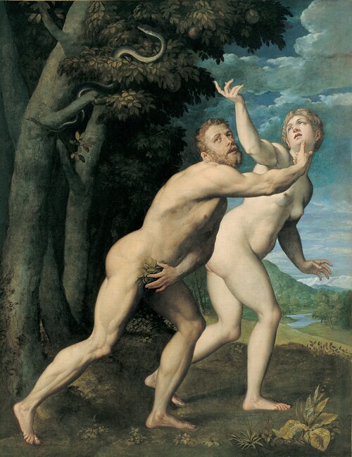 Adam et Eve, 1538, Giuseppe Porta