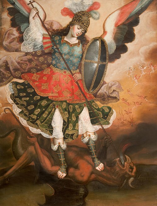 Saint Michael the Archangel, 1750, École de Cuzco