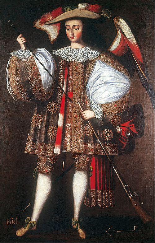 Archangel Eliel with Harquebus, 1705, École de Cuzco