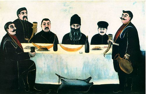 Begos' Friends, 1910, Niko Pirosmani