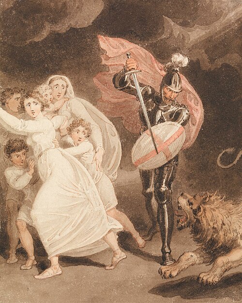 Greatheart's Battle with Grim, , Richard Westall