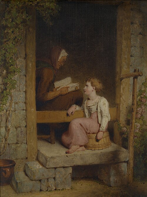The Cottage Door; Instruction, 1832, Richard Westall