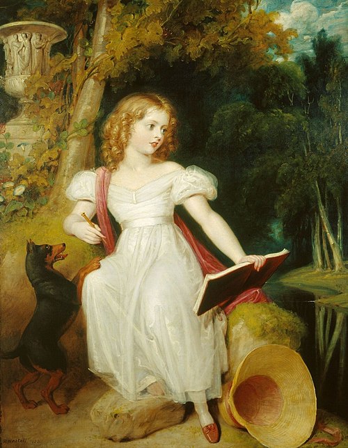 Queen Victoria (1819-1901) when a Girl, 1830, Richard Westall